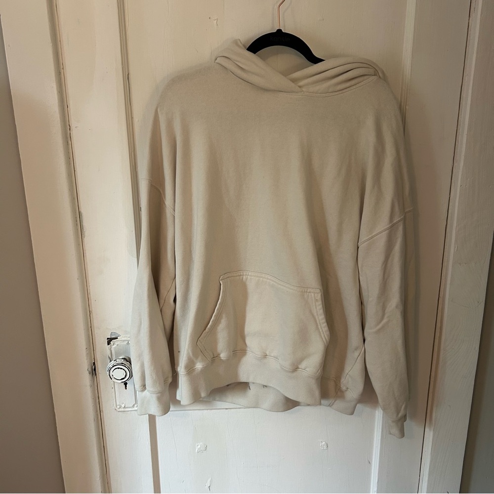 Hollister Men's Beige Hoodie Sweater